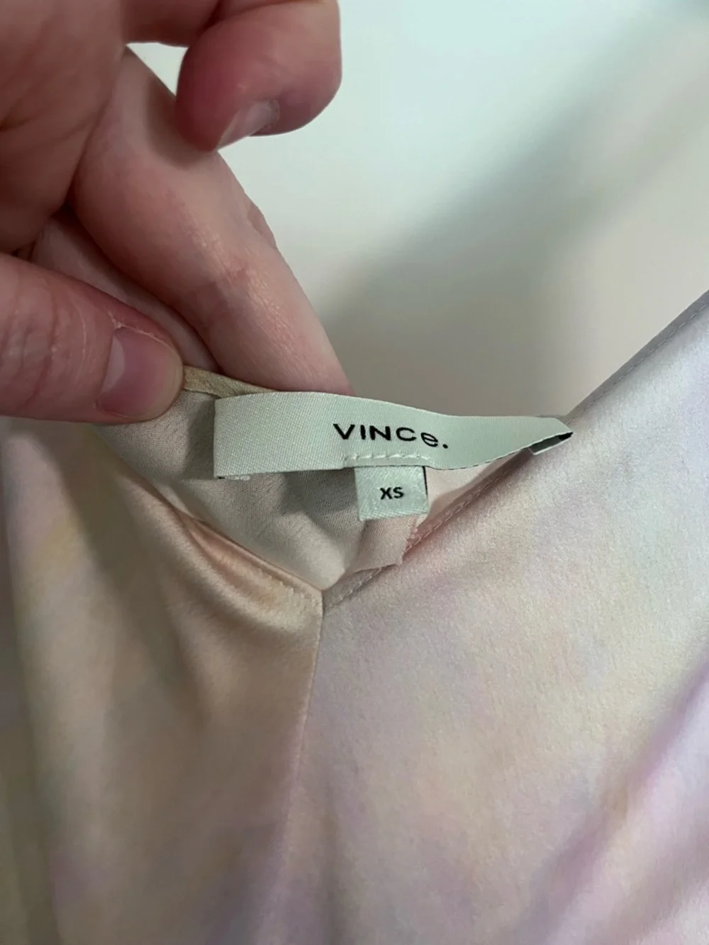 Vince Pastel Ombre rainbow Slip Dress with Spaghetti Straps - Picture 6 of 8